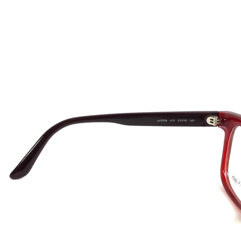 Calvin Klein Eyeglasses Frames CK5908 615 Brown Red Cat Eye Full Rim 51-18-140
